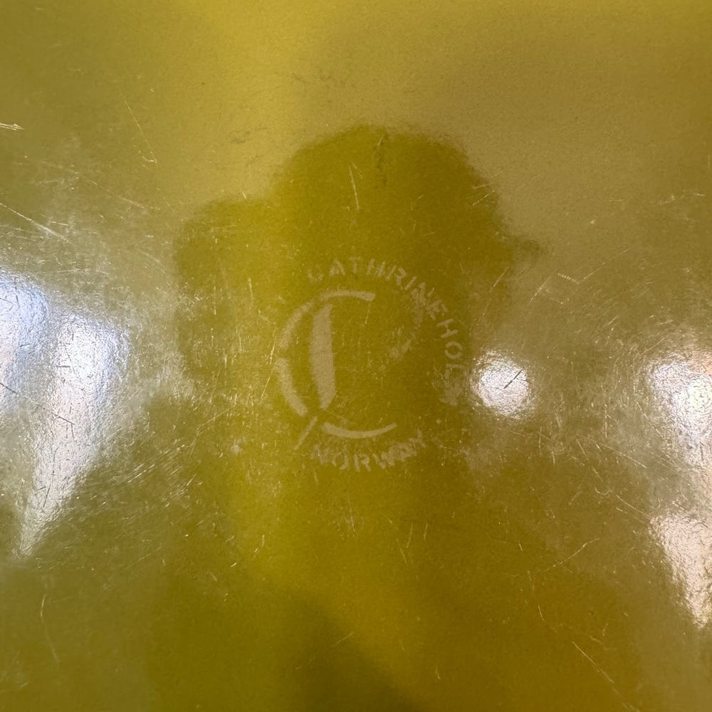 MCM Vintage Cathrineholm Lotus Casserole Baking Dish & Stand avocado green - Picture 5 of 14